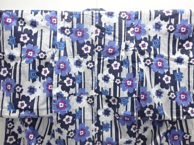  花模様子供浴衣